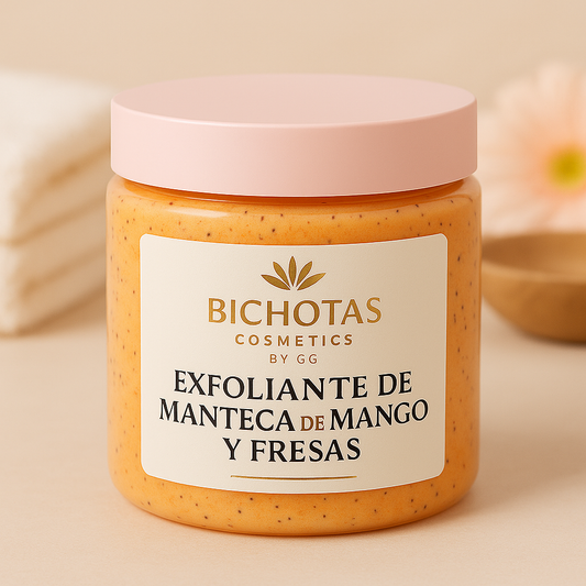 Exfoliante de Manteca de Mango y Fresa – Frescura y Suavidad
